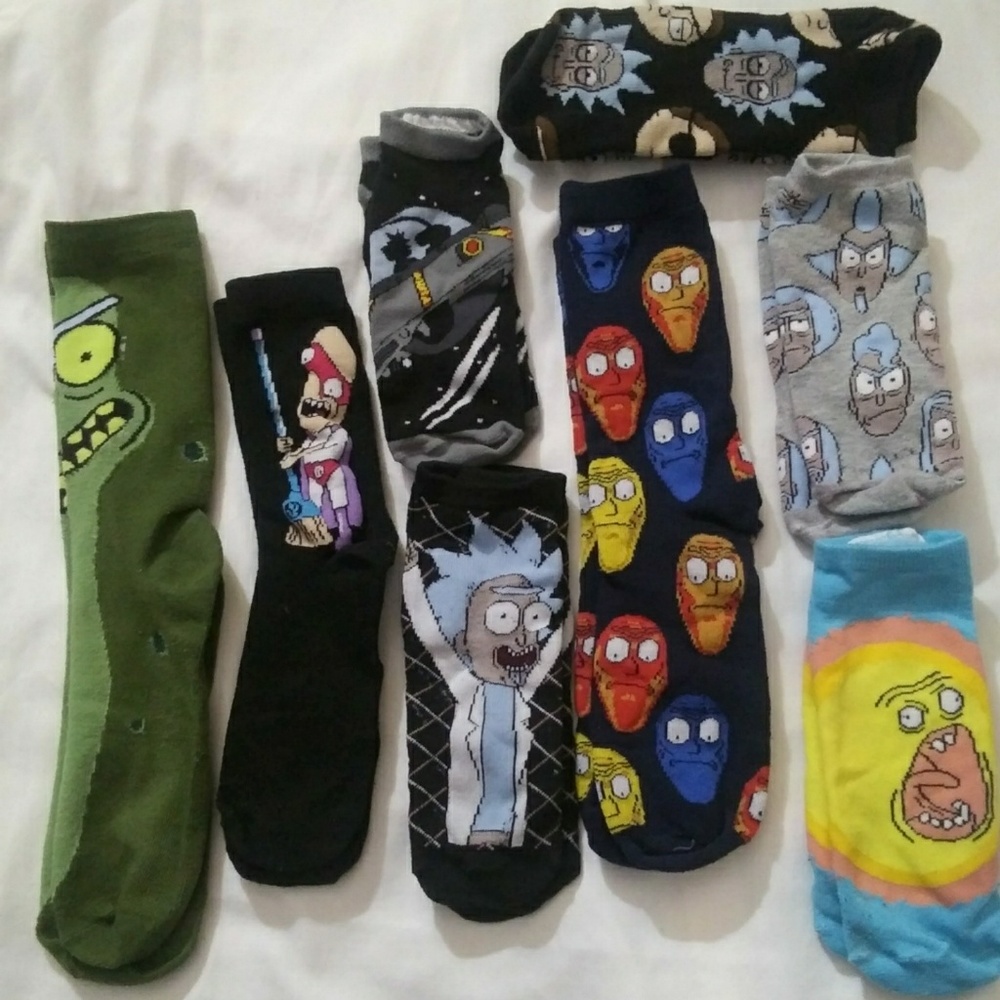 Rick and Morty socks